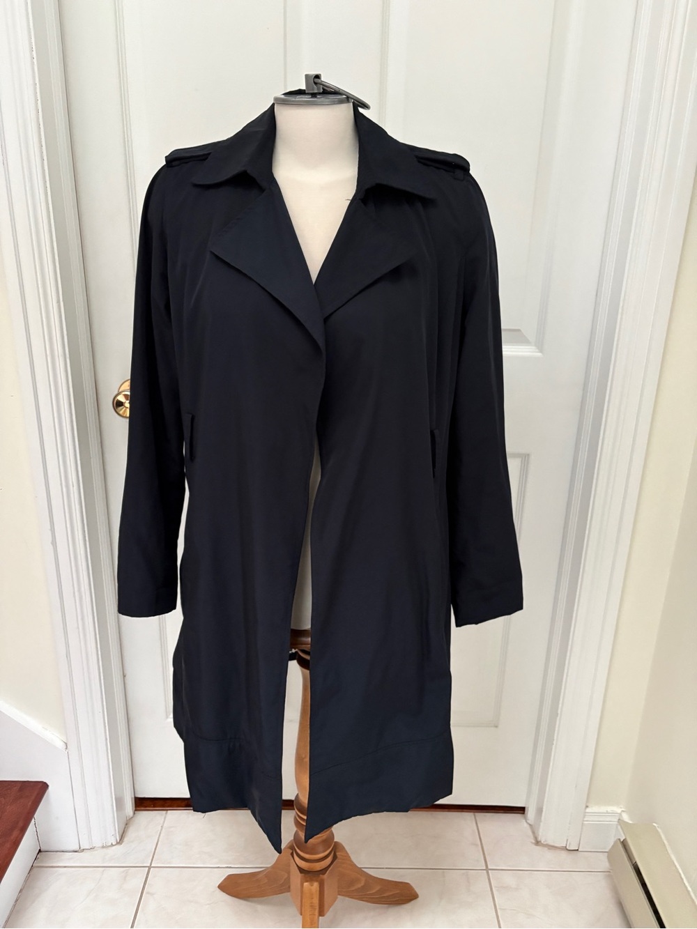 Zara Black Lightweight Trench Coat ladies medium